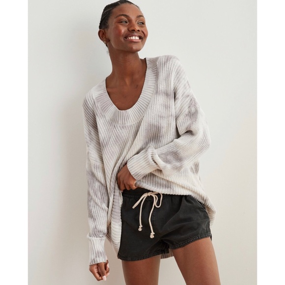 NEW [Aerie] Open Knit Oversized Tie Dye Sweater - Picture 10 of 14